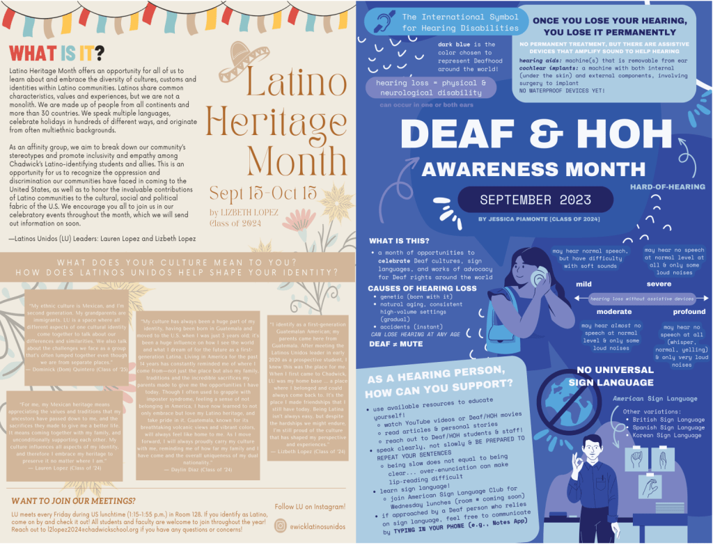 Centerfold: Latino Heritage Month and Deaf & HOH Awareness&nbsp;Month